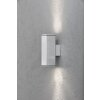 Konstsmide MONZA wall light aluminium, 2-light sources