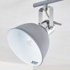 DOMPIERRE Ceiling light grey, white, 4-light sources