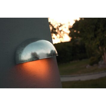 Nordlux Scorpius wall light galvanized, 1-light source