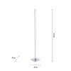 Leuchten-Direkt BELLA Floor Lamp LED stainless steel, 1-light source