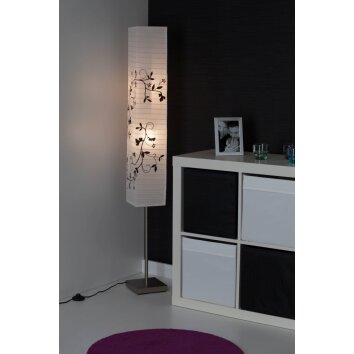 Brilliant NERVA floor lamp grey, white, 2-light sources