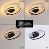 Leksund Ceiling Light LED black, 1-light source
