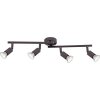 Globo ceiling light LED rust-coloured, 4-light sources