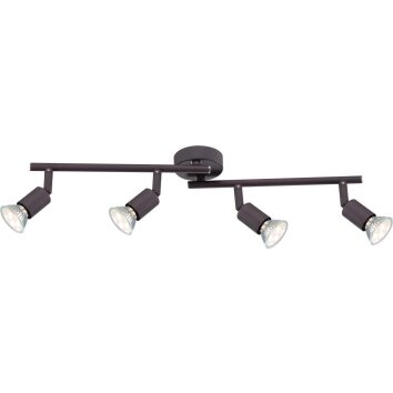 Globo ceiling light LED rust-coloured, 4-light sources