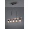 Reality EINAR Pendant Light LED black, 5-light sources