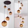 Pendant Light Degevos brown, 5-light sources