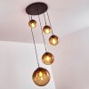 Pendant Light Degevos brown, 5-light sources