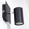 Wall Spotlight Zuoz black, 1-light source