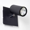 Wall Spotlight Zuoz black, 1-light source