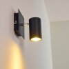 Wall Spotlight Zuoz black, 1-light source