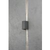 Konstsmide Cremona wall light LED anthracite, 2-light sources