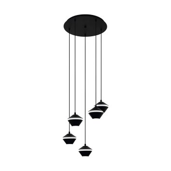 Eglo PERPIGO Pendant Light LED black, 5-light sources