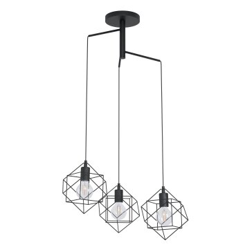 Eglo STRAITON Pendant Light black, 3-light sources
