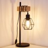 BARBENGO Table Lamp Light wood, black, 1-light source