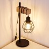 BARBENGO Table Lamp Light wood, black, 1-light source