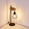 BARBENGO Table Lamp Light wood, black, 1-light source
