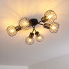 Bacau Ceiling Light black, 6-light sources