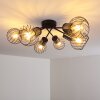 Bacau Ceiling Light black, 6-light sources