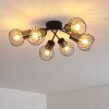 Bacau Ceiling Light black, 6-light sources