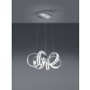 Pendant Light Trio Leuchten CARRERA LED aluminium, 1-light source