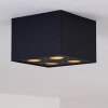 Baishan Ceiling Light black, 4-light sources