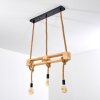 Riekje Pendant Light brown, Light wood, black, 3-light sources