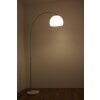 Globo Newcastle arch lamp marble, matt nickel, 1-light source