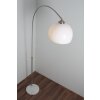 Globo Newcastle arch lamp marble, matt nickel, 1-light source