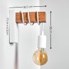 Barbengo Wall Light brown, white, 1-light source