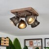 GLOSTRUP Ceiling Light brown, stainless steel, 4-light sources