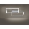 Leuchten Direkt IVEN Ceiling Light LED stainless steel, 2-light sources, Remote control