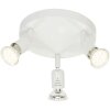 Brilliant LOONA round spotlight LED white, 3-light sources