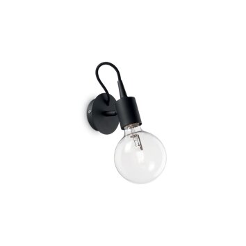 Ideal Lux EDISON Wall Light black, 1-light source