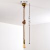 Tenna Kordel Pendant Light antique brass, brown, 1-light source