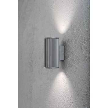 Konstsmide Siracusa wall light grey, 1-light source