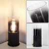 KUPARUK Table Lamp smoke coloured, black, 1-light source