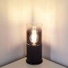 KUPARUK Table Lamp smoke coloured, black, 1-light source