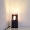 KUPARUK Table Lamp smoke coloured, black, 1-light source