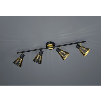 Trio-Leuchten Houston Ceiling Light black, 4-light sources