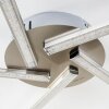 Moncton ceiling light LED matt nickel, 1-light source