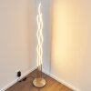 Mapleton floor lamp LED matt nickel, 3-light sources, Remote control