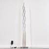 Mapleton floor lamp LED matt nickel, 3-light sources, Remote control