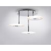 Paul Neuhaus ADALI ceiling light LED stainless steel, 3-light sources