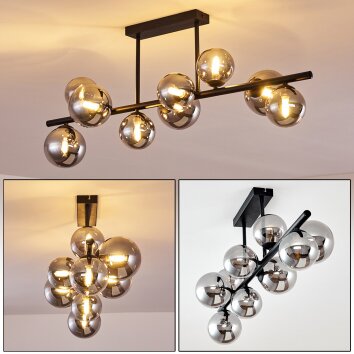 Chehalis Ceiling Light LED black, 9-light sources
