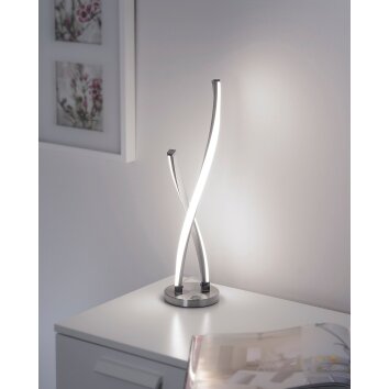 Paul Neuhaus POLINA table lamp LED stainless steel, 1-light source