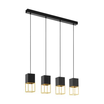 Eglo MONTEBALDO Pendant Light gold, black, 4-light sources