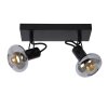 Ceiling Spotlight Lucide MADEE black, 2-light sources