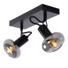 Ceiling Spotlight Lucide MADEE black, 2-light sources