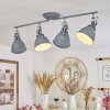 KOPPOM ceiling light blue, grey, 4-light sources