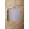 Konstsmide SANREO outdoor wall light stainless steel, grey, white, 1-light source